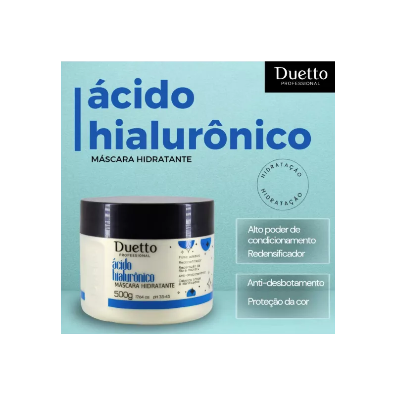 Máscara Ácido Hialurônico Duetto Professional 500g
