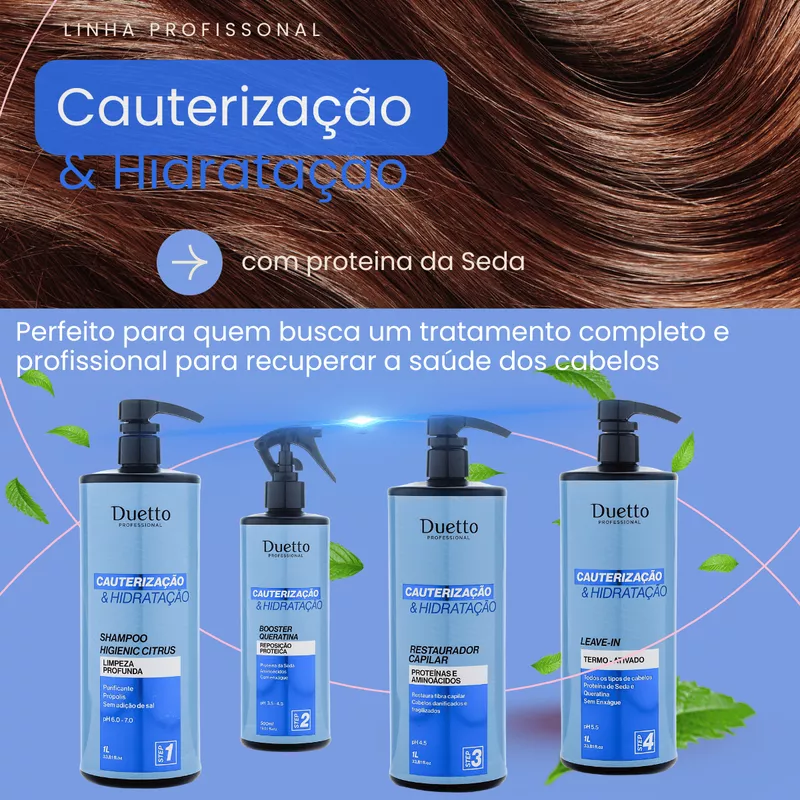 Kit Cauterização E Hidratação Duetto Professional 