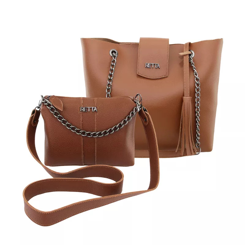 Kit Saco Caramelo + Kiara Caramelo | RETTA