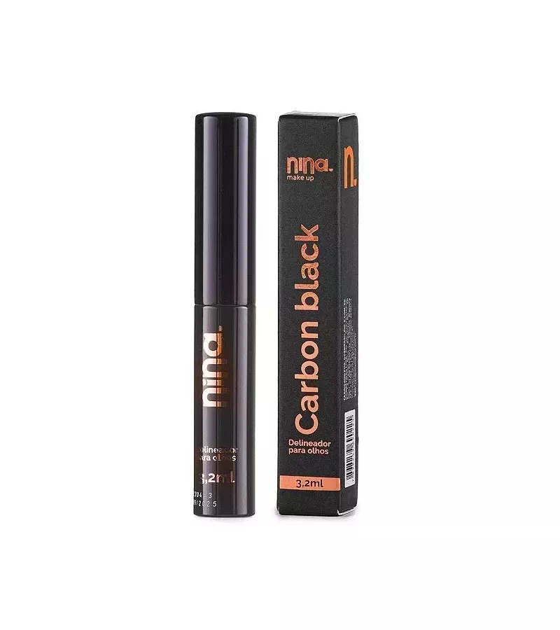 Nina Makeup Carbon Black Delineador para Olhos 3,2... - AIKO COSMÉTICOS