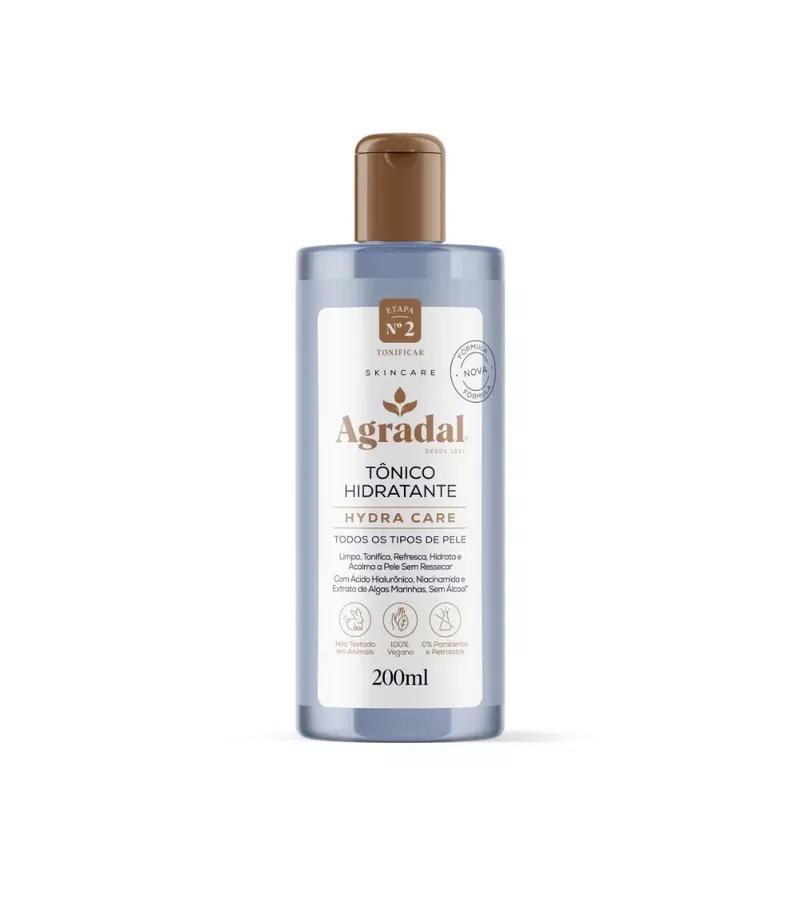 Agradal Tônico Hidratante Hydra Care 200ml - AIKO COSMÉTICOS