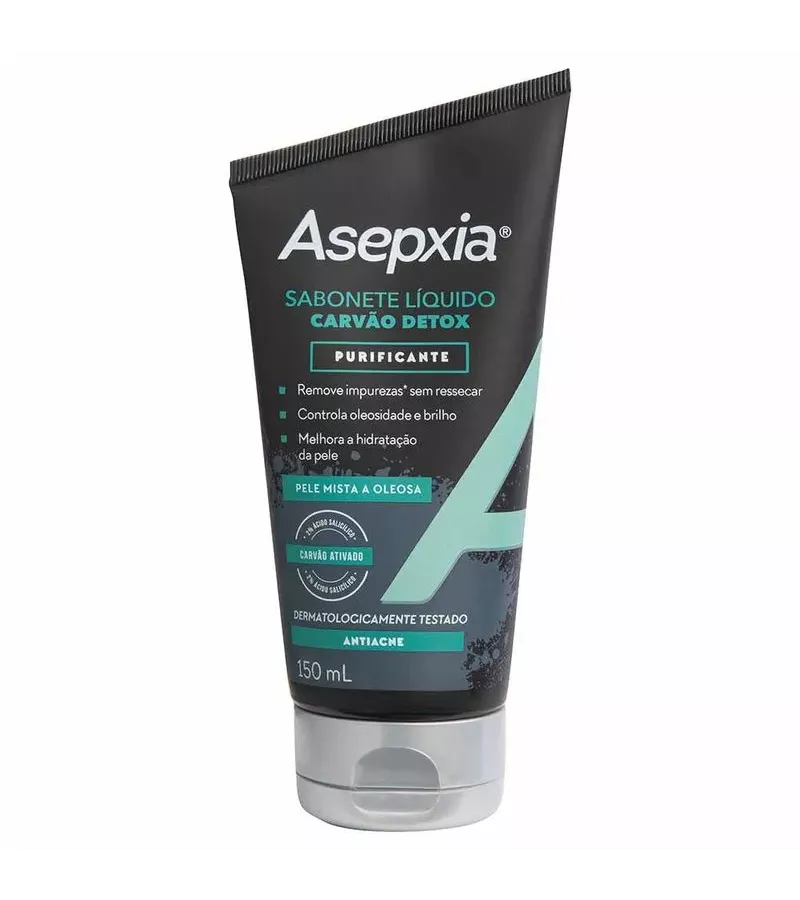 Asepxia Sabonete Líquido Carvão Detox Purificante ... - AIKO COSMÉTICOS