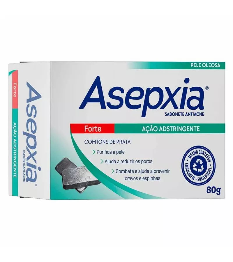 Asepxia Sabonete Antiacne Forte Ação Adstringente ... - AIKO COSMÉTICOS