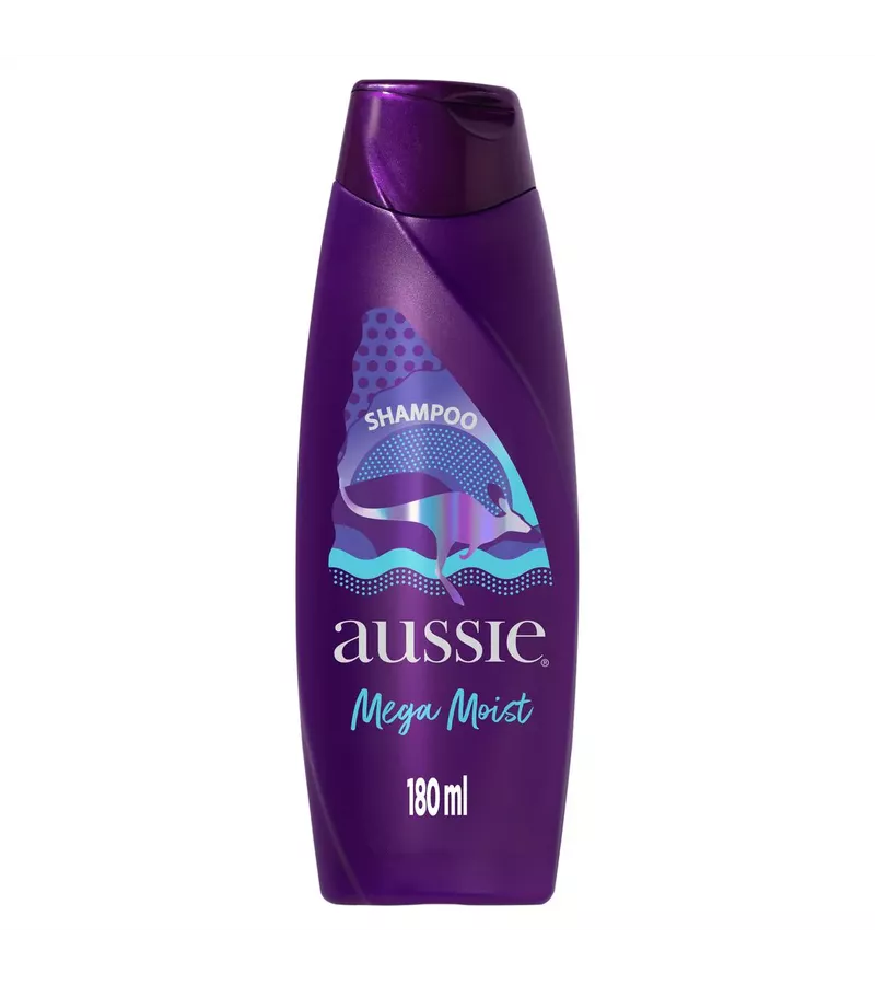 Aussie Shampoo Mega Moist 180ml - AIKO COSMÉTICOS
