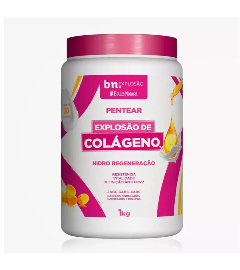 Beleza Natural Creme de Pentear Explosão de Coláge... - AIKO COSMÉTICOS