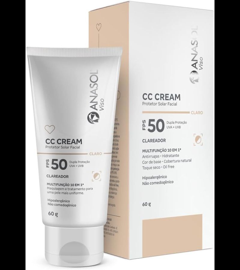 CC Cream FPS50 Cor Médio 60g - AIKO COSMÉTICOS
