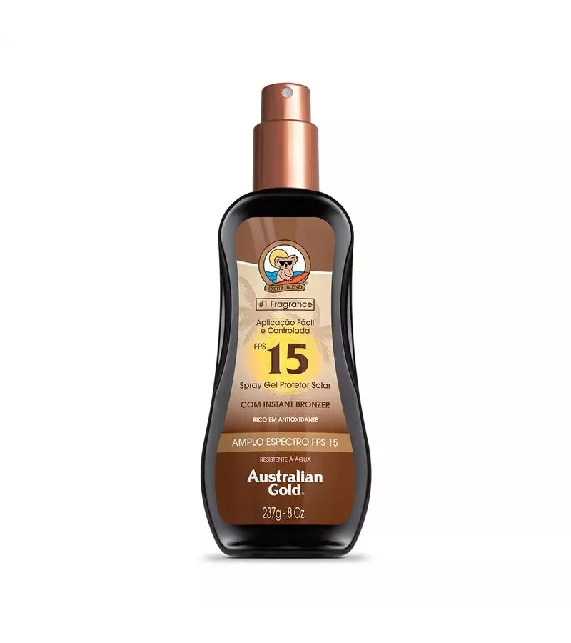 Protetor Solar FPS15 Spray Gel Instant Bronzer 237 - AIKO COSMÉTICOS