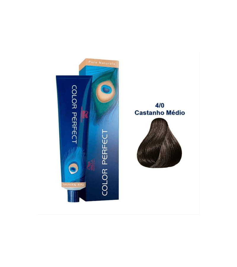 Color Perfect 4/0 Castanho Médio 60g/60ml - AIKO COSMÉTICOS