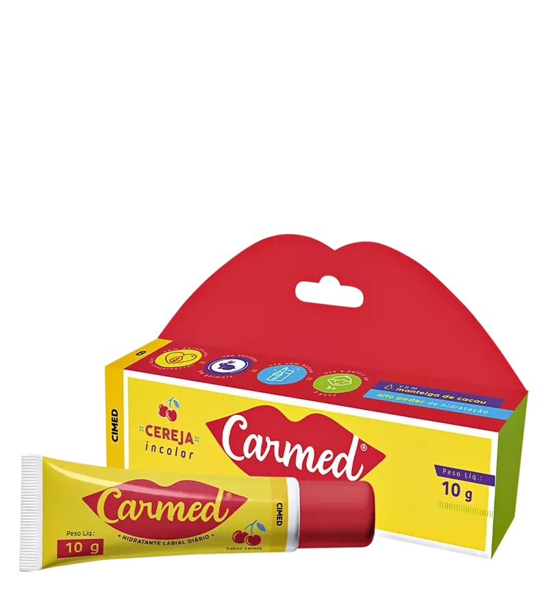 Carmed Cereja Incolor 10g - AIKO COSMÉTICOS