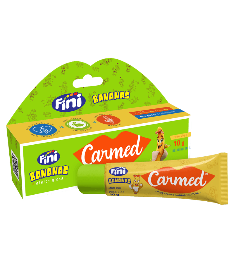 Carmed Fini Bananas Efeito Gloss 10g - AIKO COSMÉTICOS