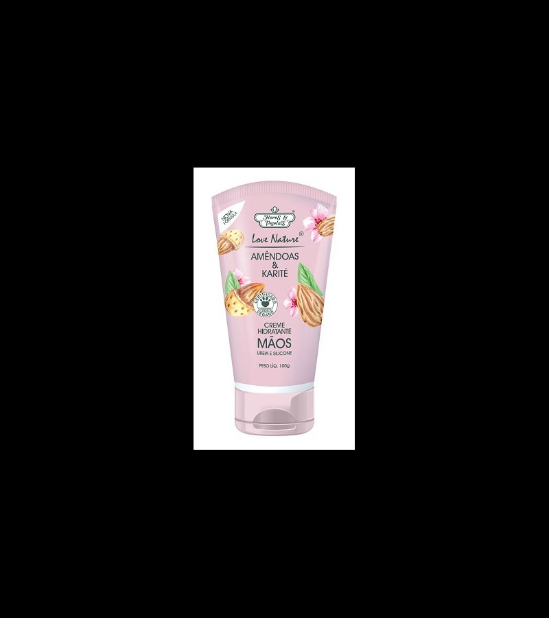Creme Hidratante Mãos Amêndoas e Karité 100g - AIKO COSMÉTICOS