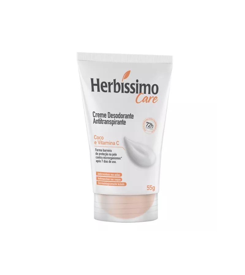 Creme Desodorante Antitranspirante Coco e Vitamina... - AIKO COSMÉTICOS