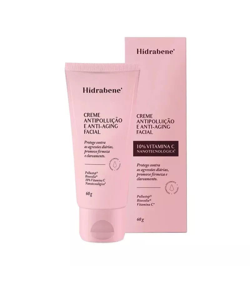 Hidrabene Creme Antipoluição e Anti-Aging Facial 6... - AIKO COSMÉTICOS