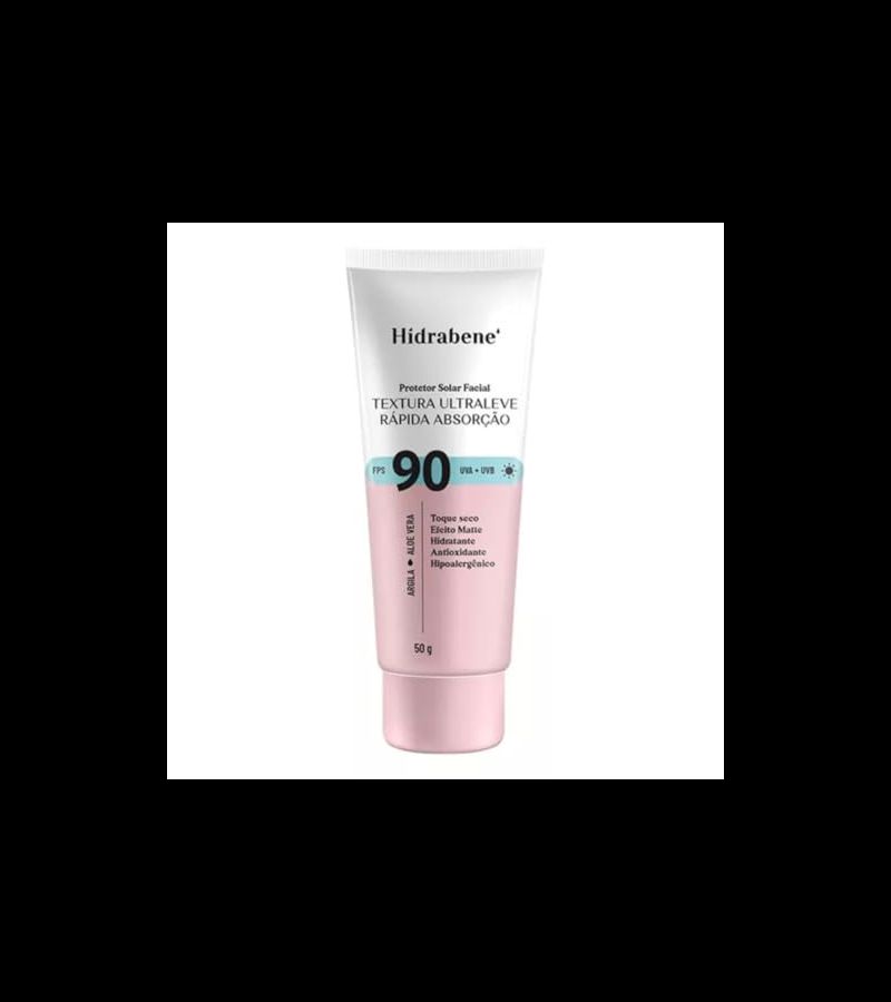 Hidrabene Protetor Solar Facial FPS 90 Textura Ult... - AIKO COSMÉTICOS