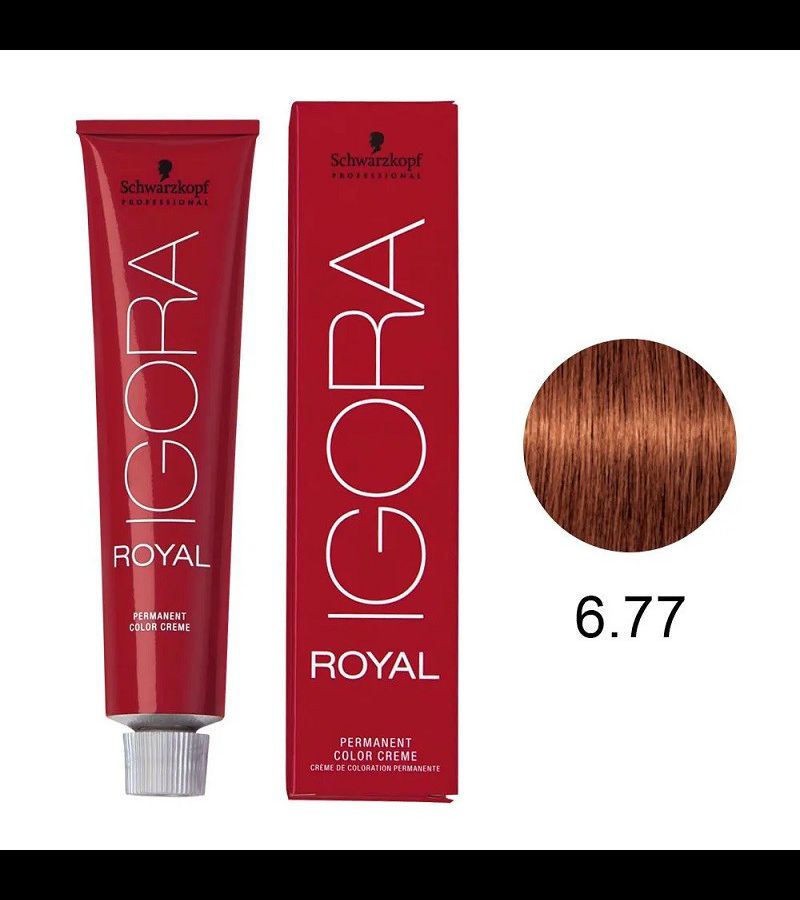 Coloração Igora Royal 6.77 Louro Escuro Cobre Extr... - AIKO COSMÉTICOS