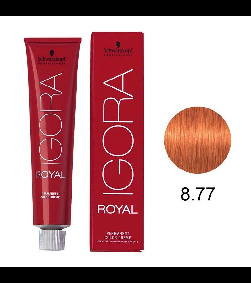Coloração Igora Royal 8.77 Louro Claro Cobre Extra... - AIKO COSMÉTICOS