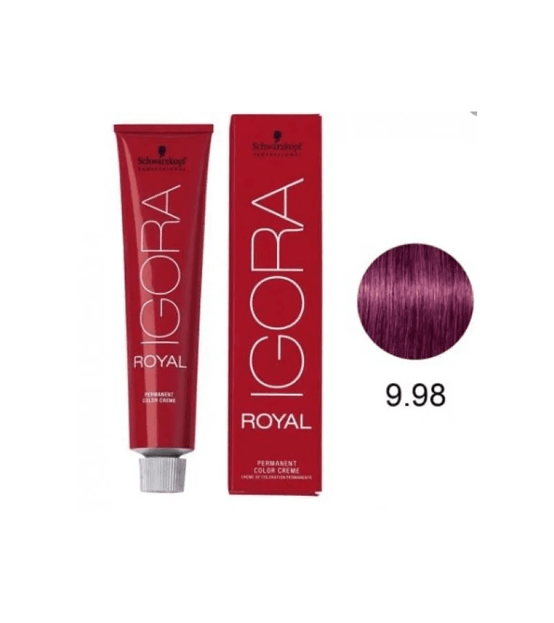 Coloração Igora Royal 9.98 Louro Extra Claro Viole... - AIKO COSMÉTICOS