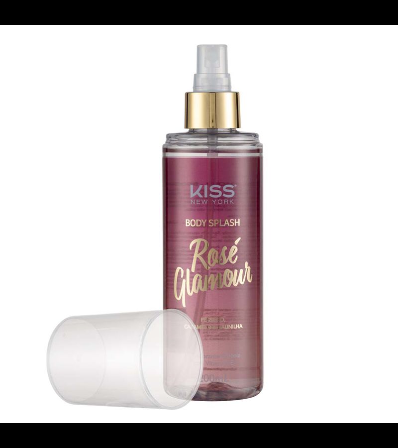 Kiss Body Splash Rosé Glamour 200ml - AIKO COSMÉTICOS