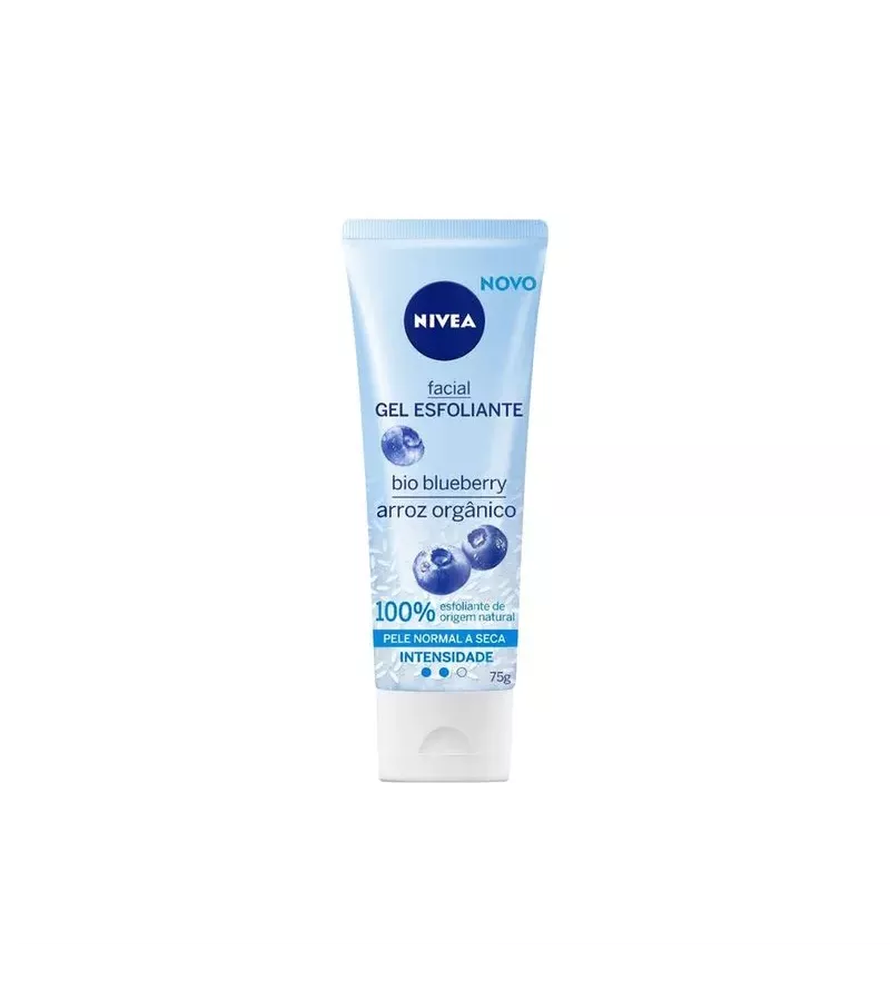 Gel esfoliante facial Blueberry Orgânico 75g - AIKO COSMÉTICOS