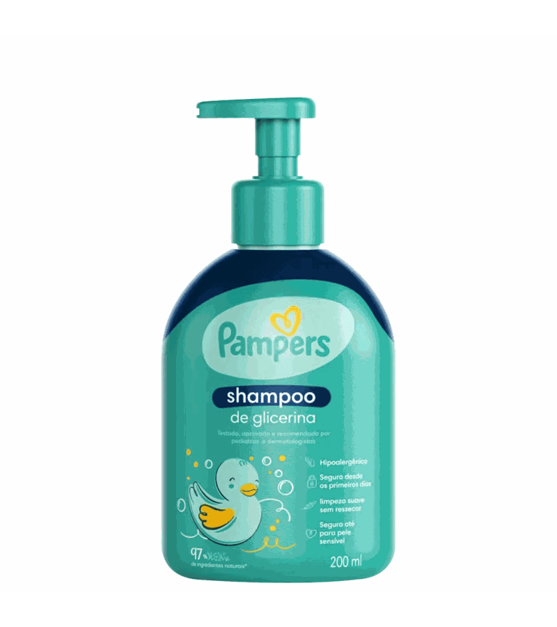 Pampers Shampoo de Glicerina 200ml - AIKO COSMÉTICOS