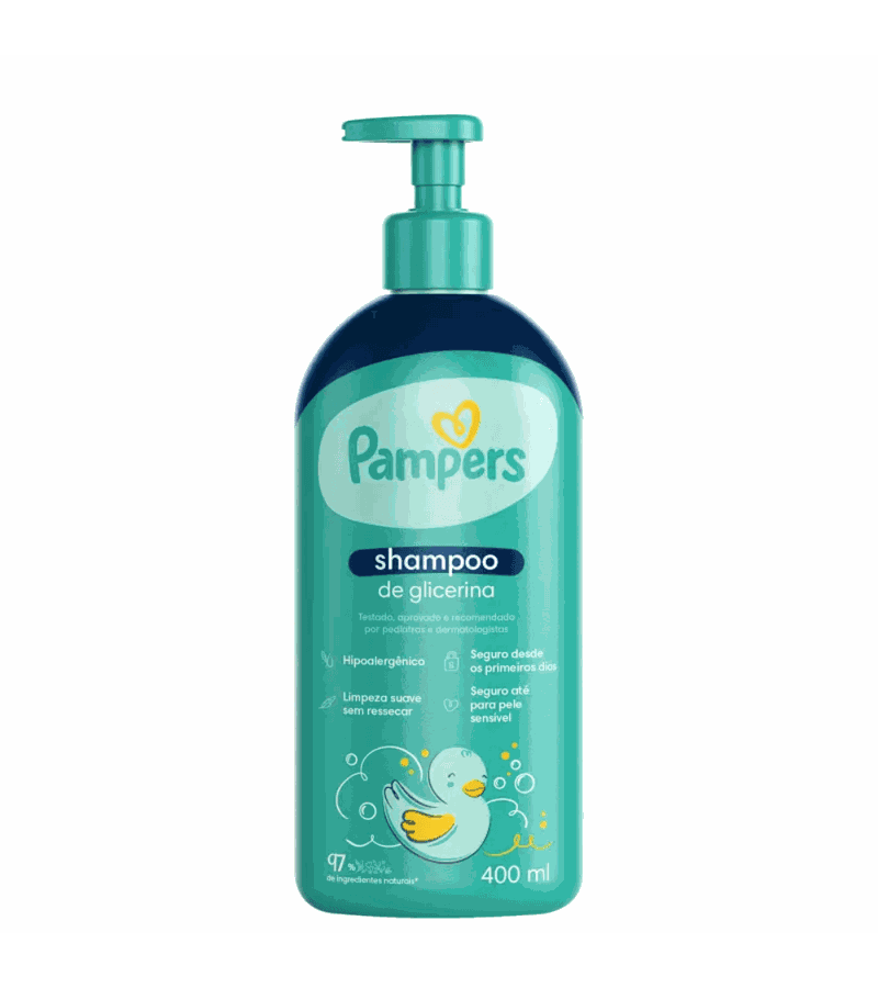 Pampers Shampoo de Glicerina 400ml - AIKO COSMÉTICOS