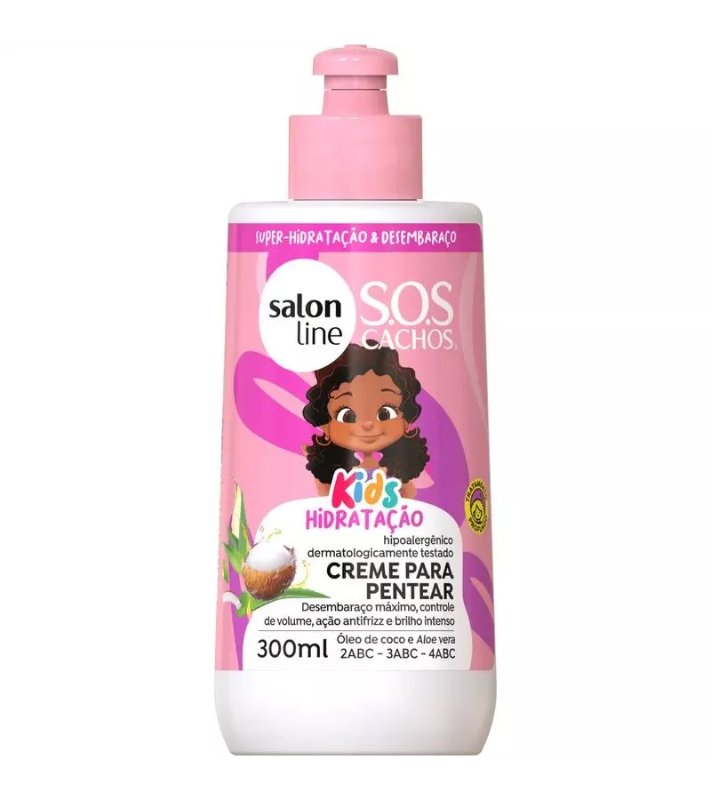 Creme para Pentear S.O.S CACHOS Kids Hidratação 30... - AIKO COSMÉTICOS