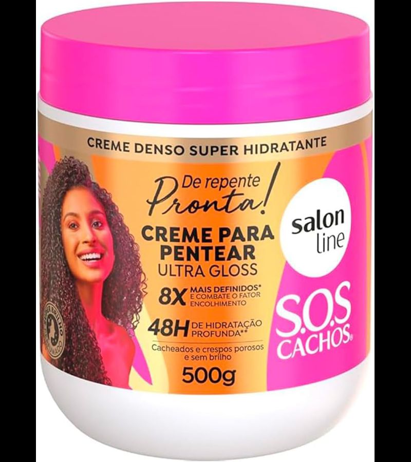 Creme para Pentear S.O.S CACHOS De Repente Pronta ... - AIKO COSMÉTICOS