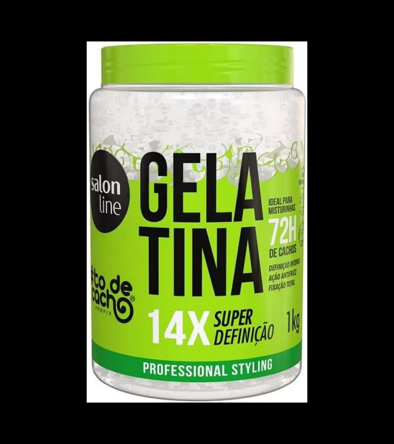 Gelatina #to de cacho 14x Super Definição 1kg - AIKO COSMÉTICOS