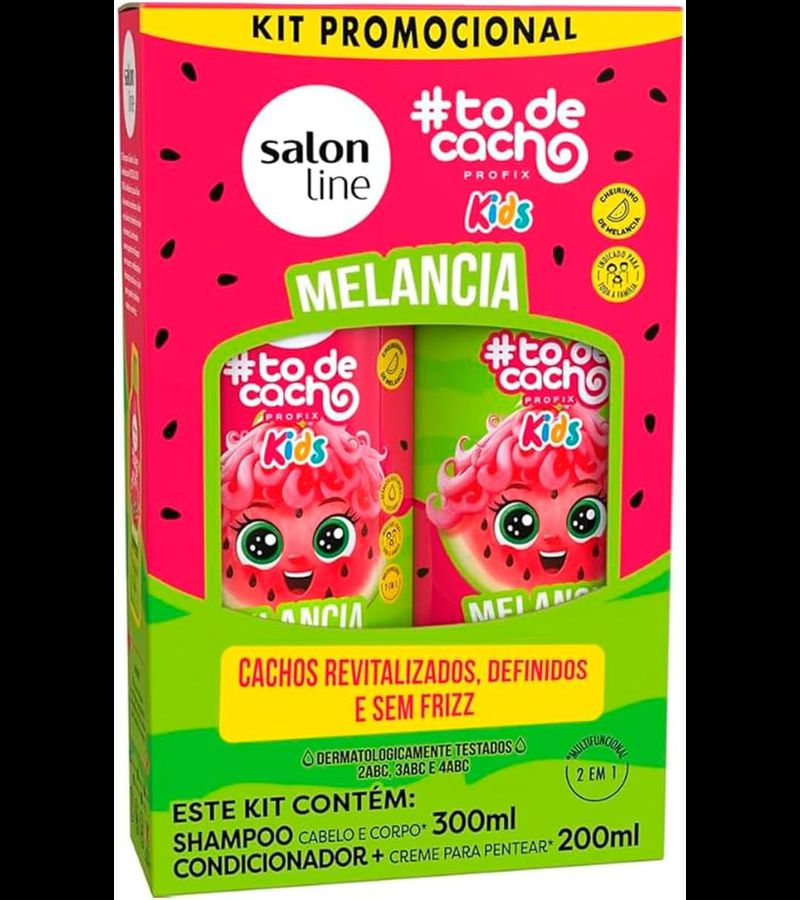 Kit to de Cacho Melancia Shampoo 300ml + Condicion... - AIKO COSMÉTICOS