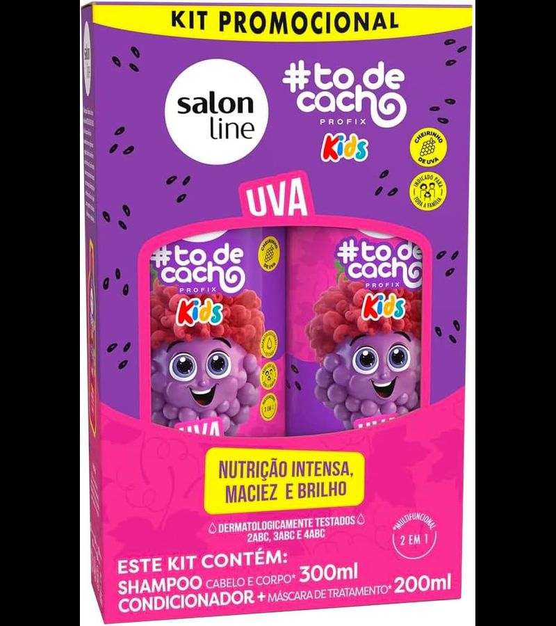 Kit to de Cacho Uva Shampoo 300ml+ Condicionador 2... - AIKO COSMÉTICOS