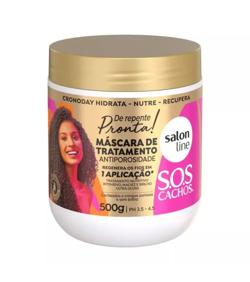 Máscara de Tratamento S.O.S CACHOS De Repente Pron... - AIKO COSMÉTICOS