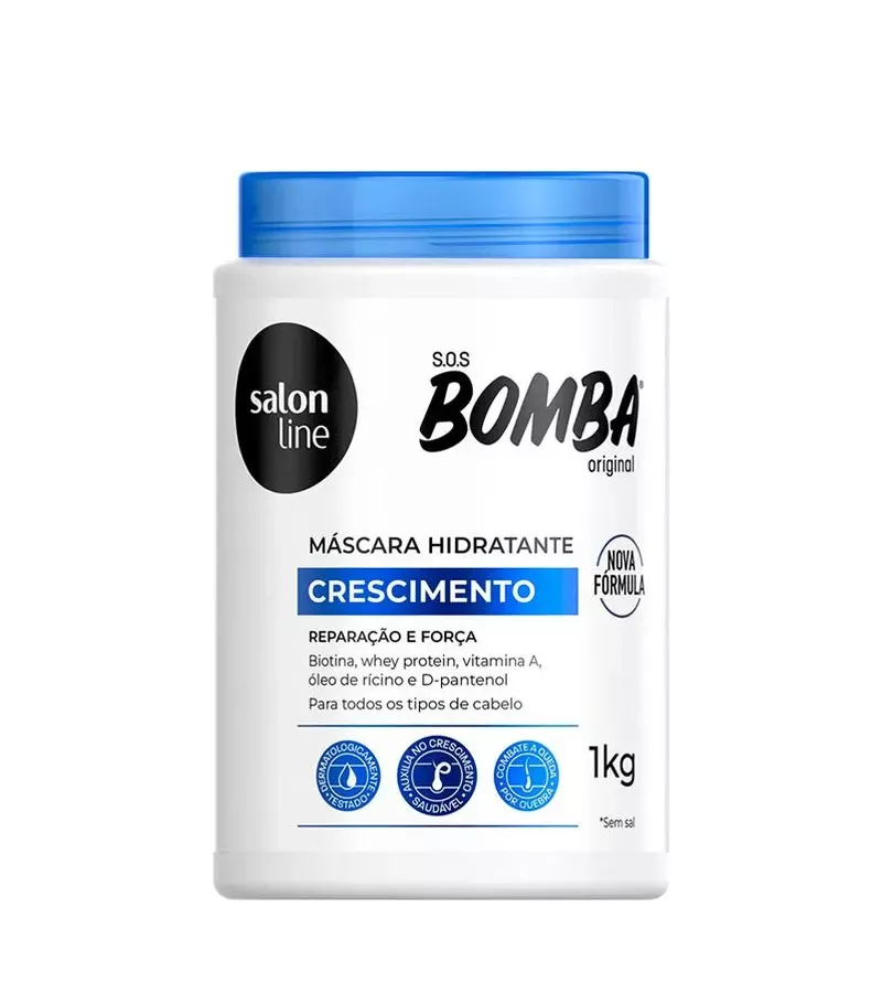 Máscara Hidratante S.O.S Bomba Crescimento 1kg - AIKO COSMÉTICOS