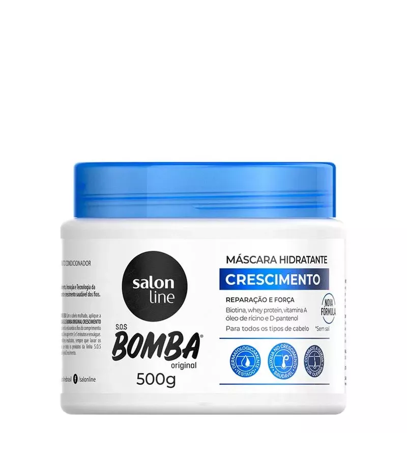 Máscara Hidratante S.O.S Bomba Crescimento 500g - AIKO COSMÉTICOS