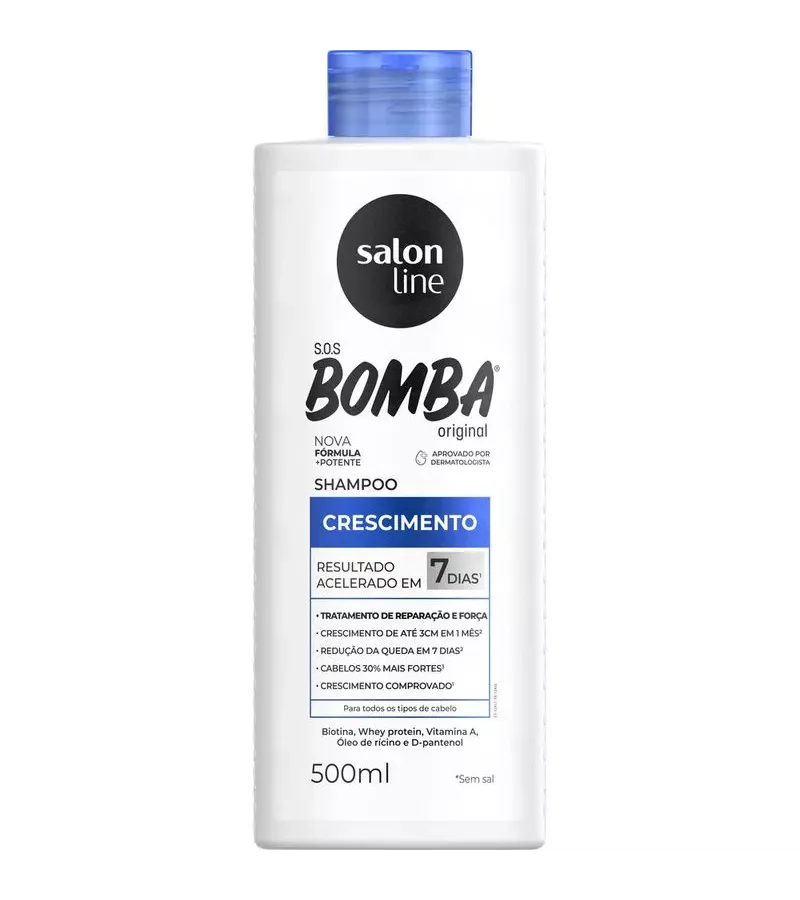 Shampoo S.O.S BOMBA Crescimento 500ML - AIKO COSMÉTICOS