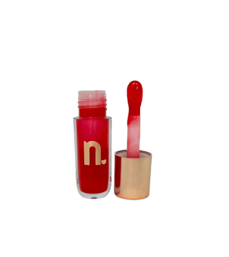 Nina Makeup Instant Glow Gloss Labial 4ml Rubi - AIKO COSMÉTICOS