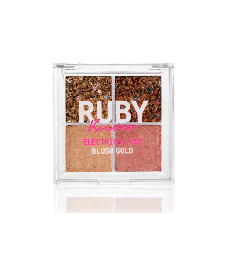 Ruby Kisses Electric Glaze Blush Gold Paleta de So... - AIKO COSMÉTICOS