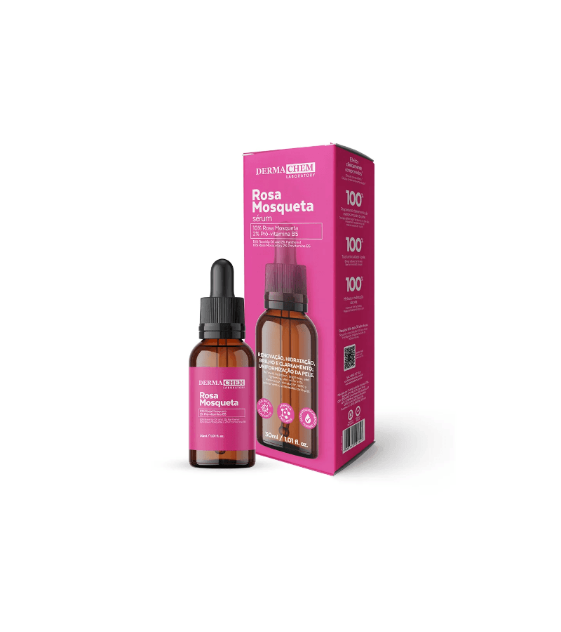 Dermachem Sérum Rosa Mosqueta 30ml - AIKO COSMÉTICOS