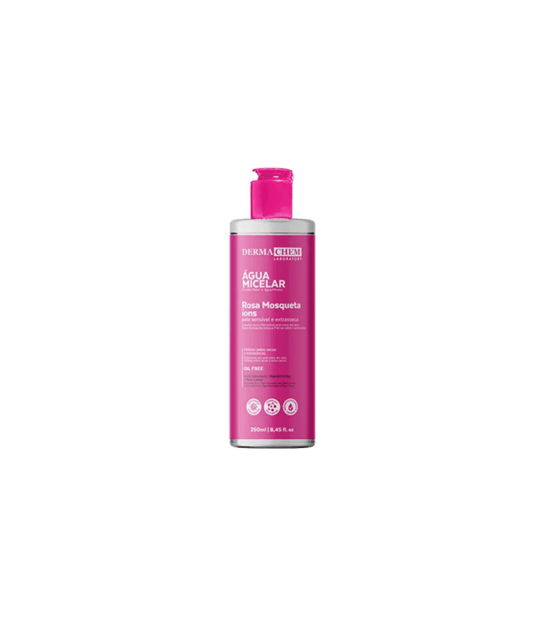 Dermachem Água Micelar Rosa Mosqueta 250ml - AIKO COSMÉTICOS