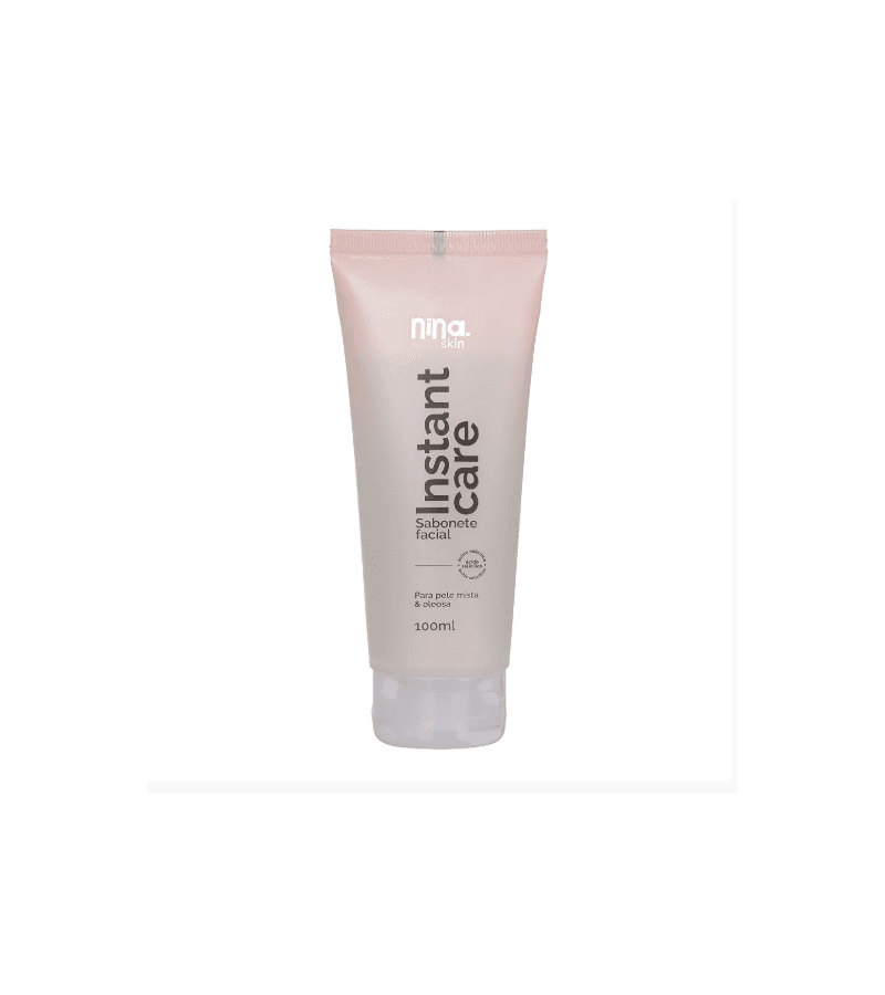 Nina MakeUp Instant Care Sabonete Facial 100ml - AIKO COSMÉTICOS