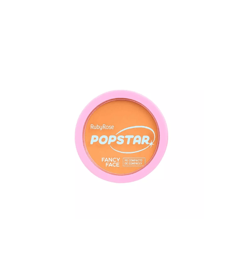 Ruby Rose Pó compacto Fancy Face Popstar P40 7,1g - AIKO COSMÉTICOS