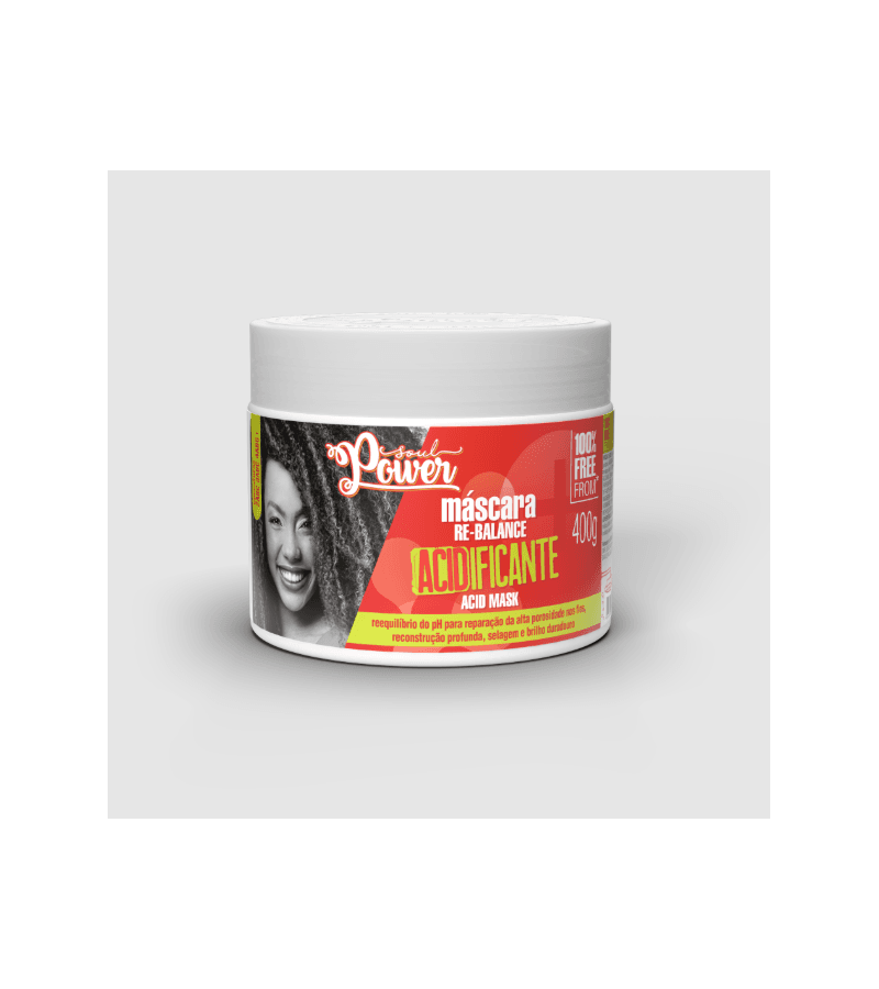 Soul power MÁSCARA RE-BALANCE – ACIDIFICANTE – 400... - AIKO COSMÉTICOS