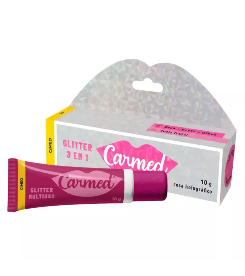 Carmed Glitter 3 em 1 10g - AIKO COSMÉTICOS