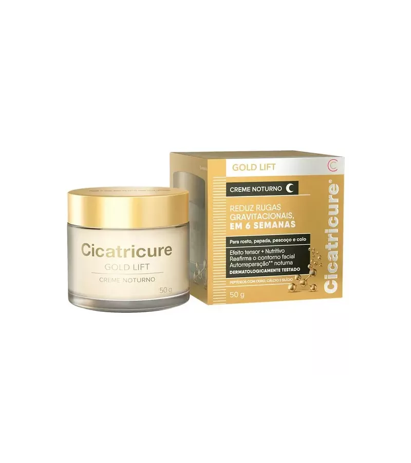 Cicatricure Gold Lift Creme Noturno 50g - AIKO COSMÉTICOS