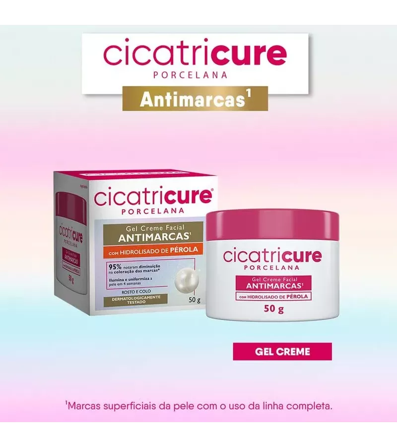 Cicatricure Porcelana Gel Creme Facial Antimarcas ... - AIKO COSMÉTICOS