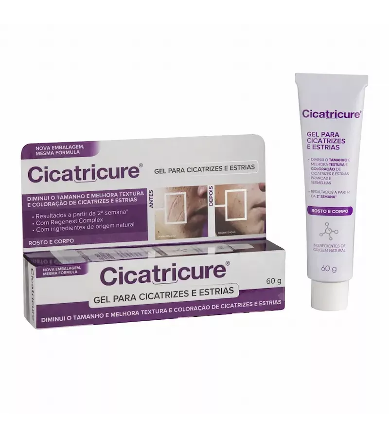 Cicatricure Gel para Cicatrizes e Estrias 60g - AIKO COSMÉTICOS