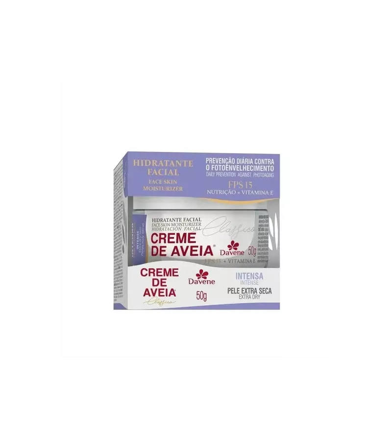 Davene Hidratante Facial Intensa FPS15 50g - AIKO COSMÉTICOS