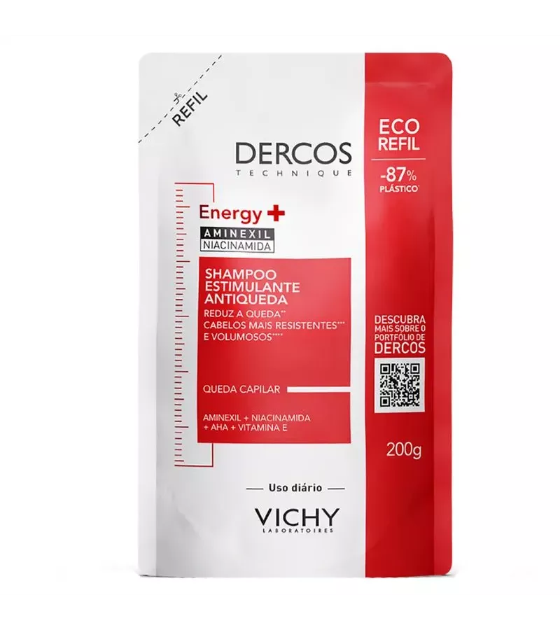 Vichy Dercos Refil Shampoo Fortificante Energy+ 20... - AIKO COSMÉTICOS