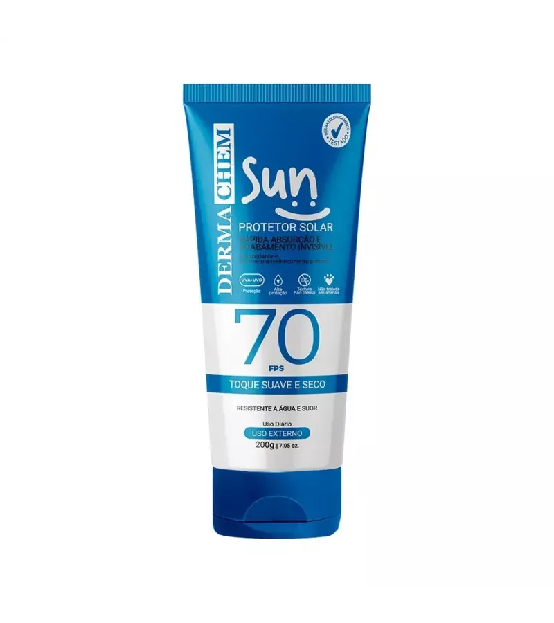 Dermachem Protetor Solar 70 FPS 200g - AIKO COSMÉTICOS