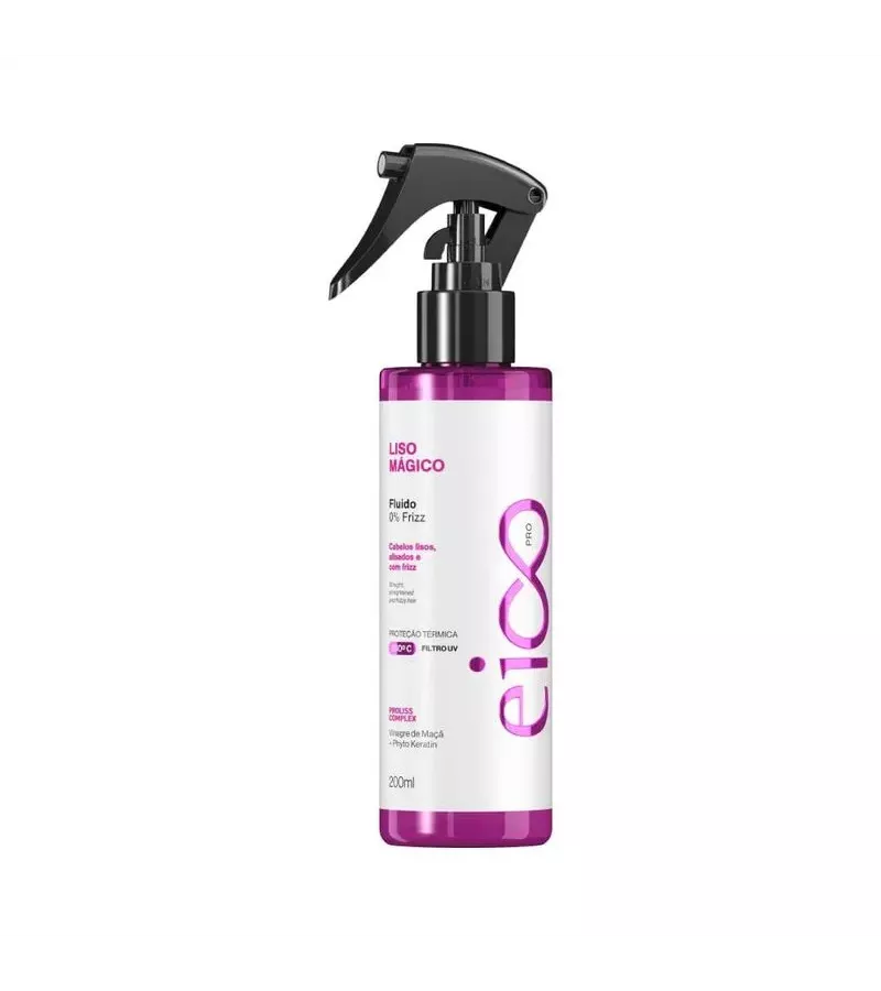 Eico Pro Liso Mágico Fluido 0% Frizz 200ml - AIKO COSMÉTICOS