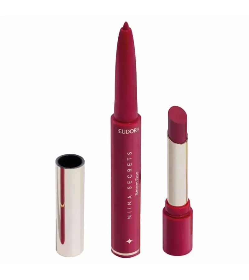 Eudora Batom Niina Secrets Duo Perfect Match Rosa - AIKO COSMÉTICOS